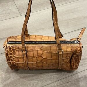 VINTAGE Dooney & Bourke Vintage Crocodile Bayou Collection Shoulder Bag